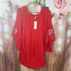 NWT Feathers Juniors Mini Red Dress